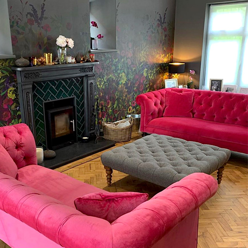 ww/assets/images/cam/customer images/2 Camden 3 seater Sofas in Napoli Fuchsia